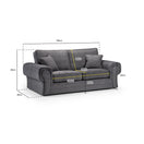 Switch Wilcot 3 Seater Sofa in Grey 3 image
