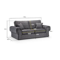 Wilcot 3 Seater Sofa in Grey