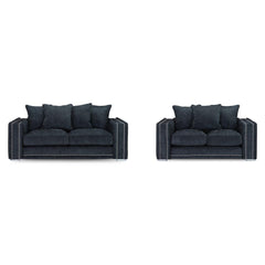 Bentley 3+2 Seater Sofa Set in Charcoal