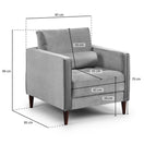 Switch Harper Armchair Plush Grey 3 image