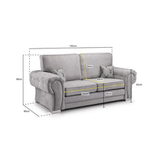 Verona 3 Seater Sofa in Grey