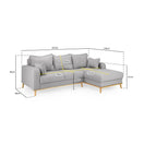 Switch Briar Right Hand facing Corner Sofa in Grey 3 image