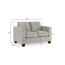 Switch Jerry 2 Seater Sofa in Grey Fabric 3 image