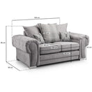 Switch Verona Scatterback 2 Seater Sofa in Grey 3 image