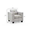 Switch Jerry Armchair in Grey Fabric 3 image
