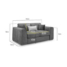 Switch Naples 2 Seater Sofa in Mocha 3 image