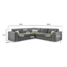 Switch Naples Corner Sofa in Grey 3 image