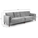 Switch Harper 4 Seater Sofa in Plush Grey 3 image