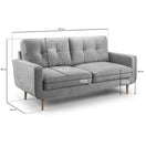 Switch Aurora 3 Seater Sofa in Grey 3 image