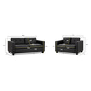 Switch Jerry 3+2 Set Sofa in Black 3 image