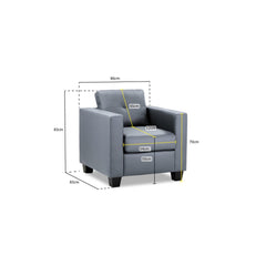 Jerry Armchair in Grey