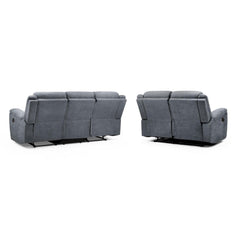 Sable Electric Recliner Sofa 3+2 Set in Grey