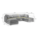 Switch Bishop Fullback U Shape Sofa in Truffle 3 image