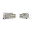 Switch Jerry 3+2 Seater Sofa in Grey Fabric 3 image