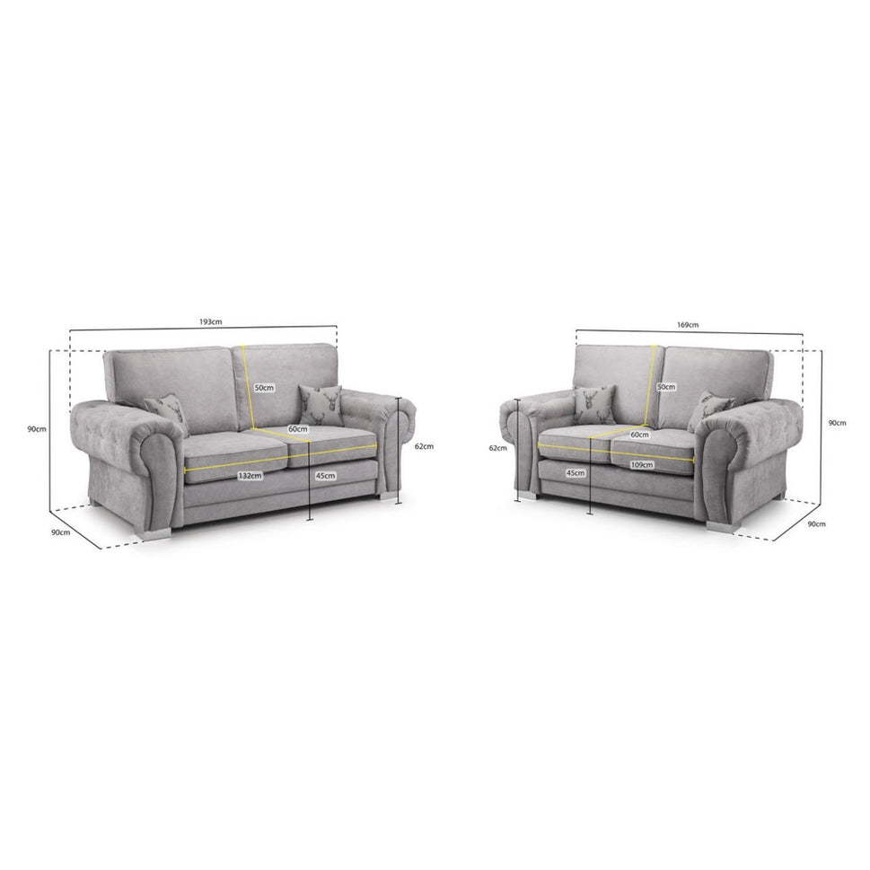 Verona 3+2 Seater Sofa in Grey