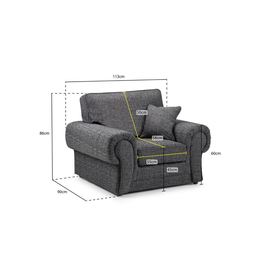 Wilcot Armchair in Grey