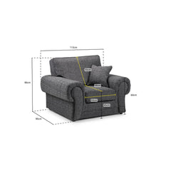 Wilcot Armchair in Grey