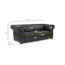 Switch Chesterfield 3 Seater Sofa in Antique Brown 3 image