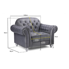 Jubilee Armchair in Grey