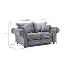 Windsor Fullback 2 Seater Sofa in Stone