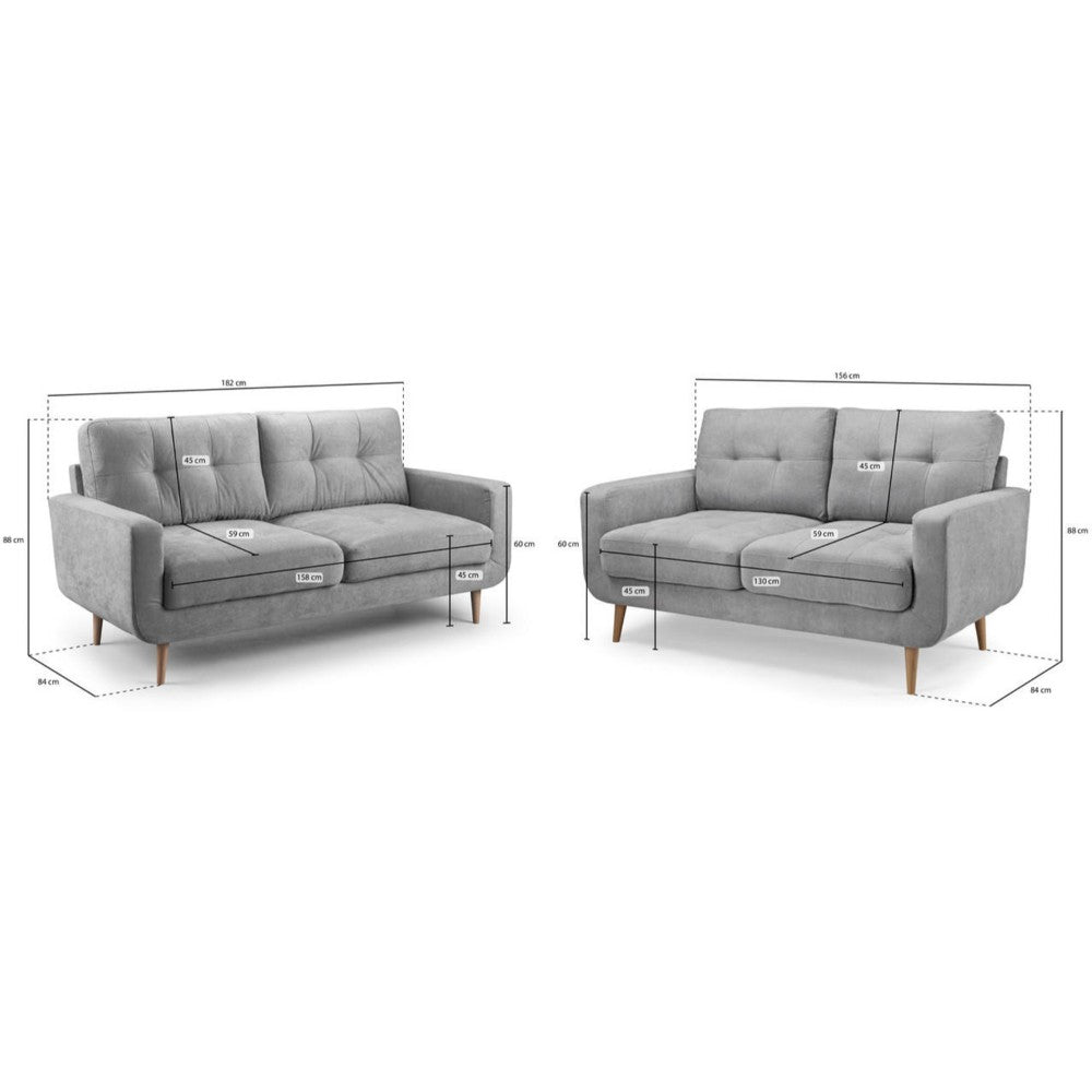 Aurora 3+2 Seater Sofa in Grey
