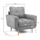 Switch Aurora Armchair in Grey 3 image