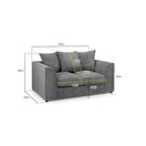 Switch Harley Jumbo 2 Seater Sofa in Grey 3 image