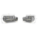 Switch Zinc 3+2 Set Sofa in Grey 3 image