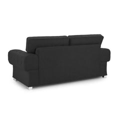 Verona 3 Seater Sofa in Black