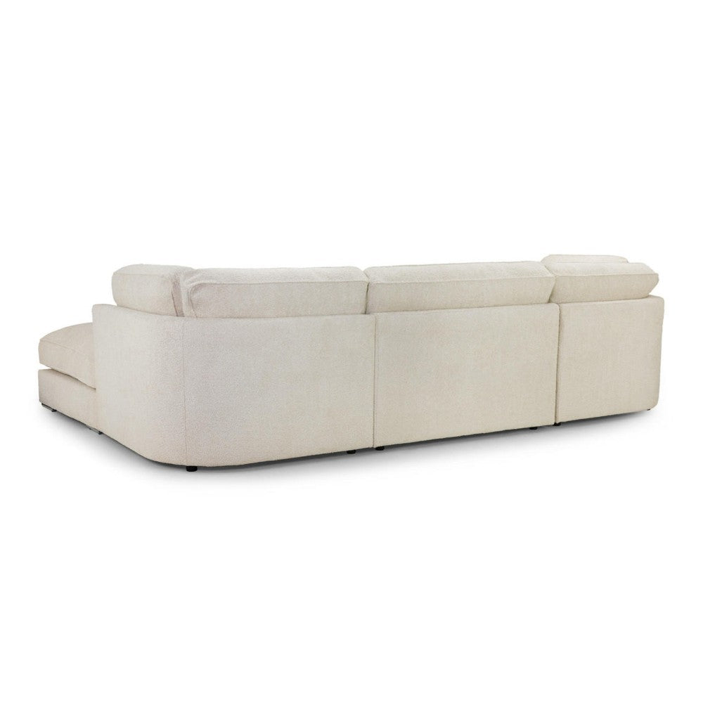 Inga U Shape Corner Fullback Sofa in Beige