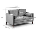 Switch Harper 2 Seater Sofa in Plush Grey 3 image