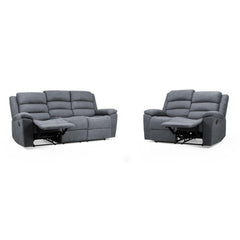 Sable Electric Recliner Sofa 3+2 Set in Grey