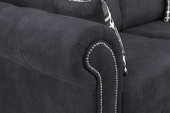 Oakland 3 Seater Sofa in Charcoal