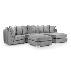 Bishop Scatterback U Shape Corner Sofa in Platinum