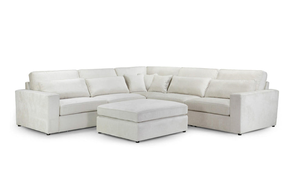 Kiana Modular Sofa Large Corner in Ivory
