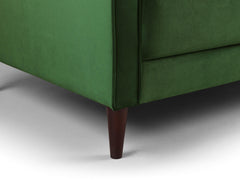 Harper Armchair in Plush Green