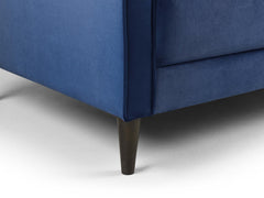 Harper 2 Seater Sofa in Plush Blue