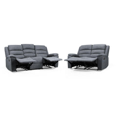 Sable Electric Recliner Sofa 3+2 Set in Grey