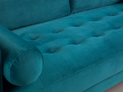 Harper 2 Seater Sofa in Plush Teal