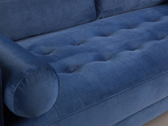 Harper 2 Seater Sofa in Plush Blue