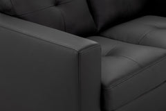 Jerry 3+2 Set Sofa in Black