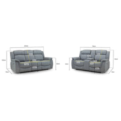 Linden Large Corner 3 + 2 Recliner Sofa