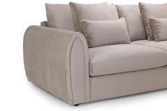 Mirabel Left Hand Facing Corner Sofa in Mocha