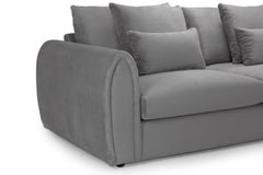 Mirabel Left Hand Facing Corner Sofa in Grey