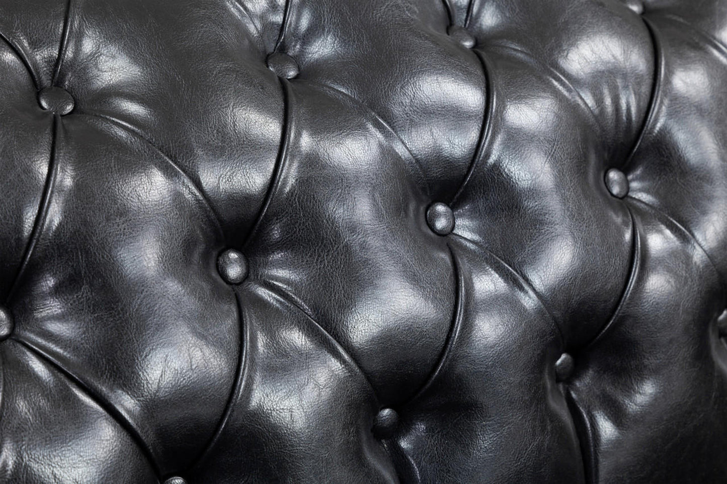 Chesterfield 3 Seater Sofa in Black