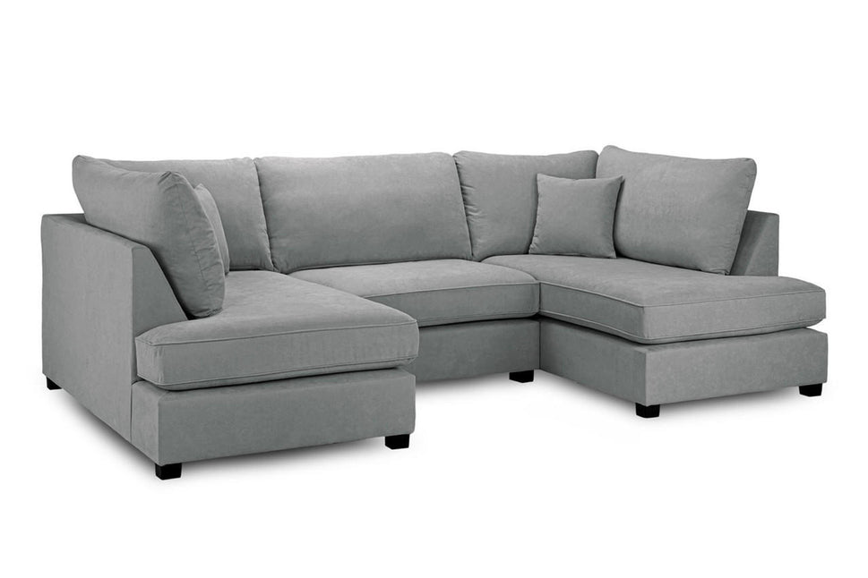 Carnaby Sofa U Shape Corner in Grey