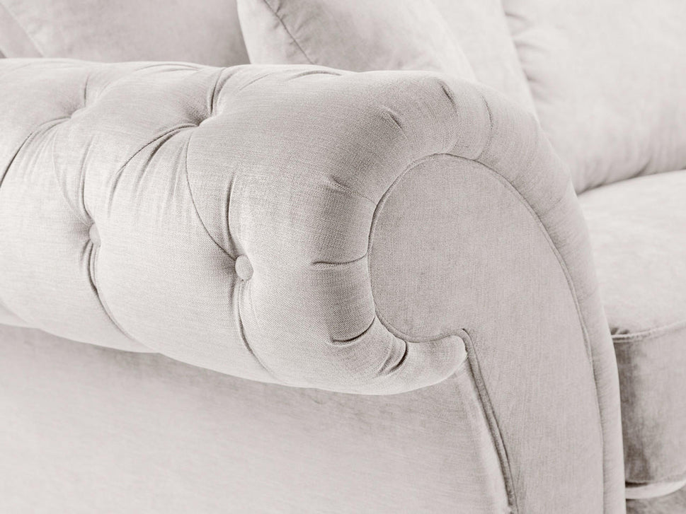 Windsor Fullback Right Hand Facing Corner Sofa in Stone