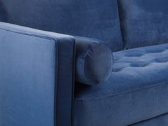 Harper 3 Seater Sofa in Plush Blue