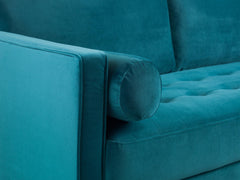 Harper Armchair in Plush Teal