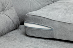 Zinc Large Corner Sofa in Grey